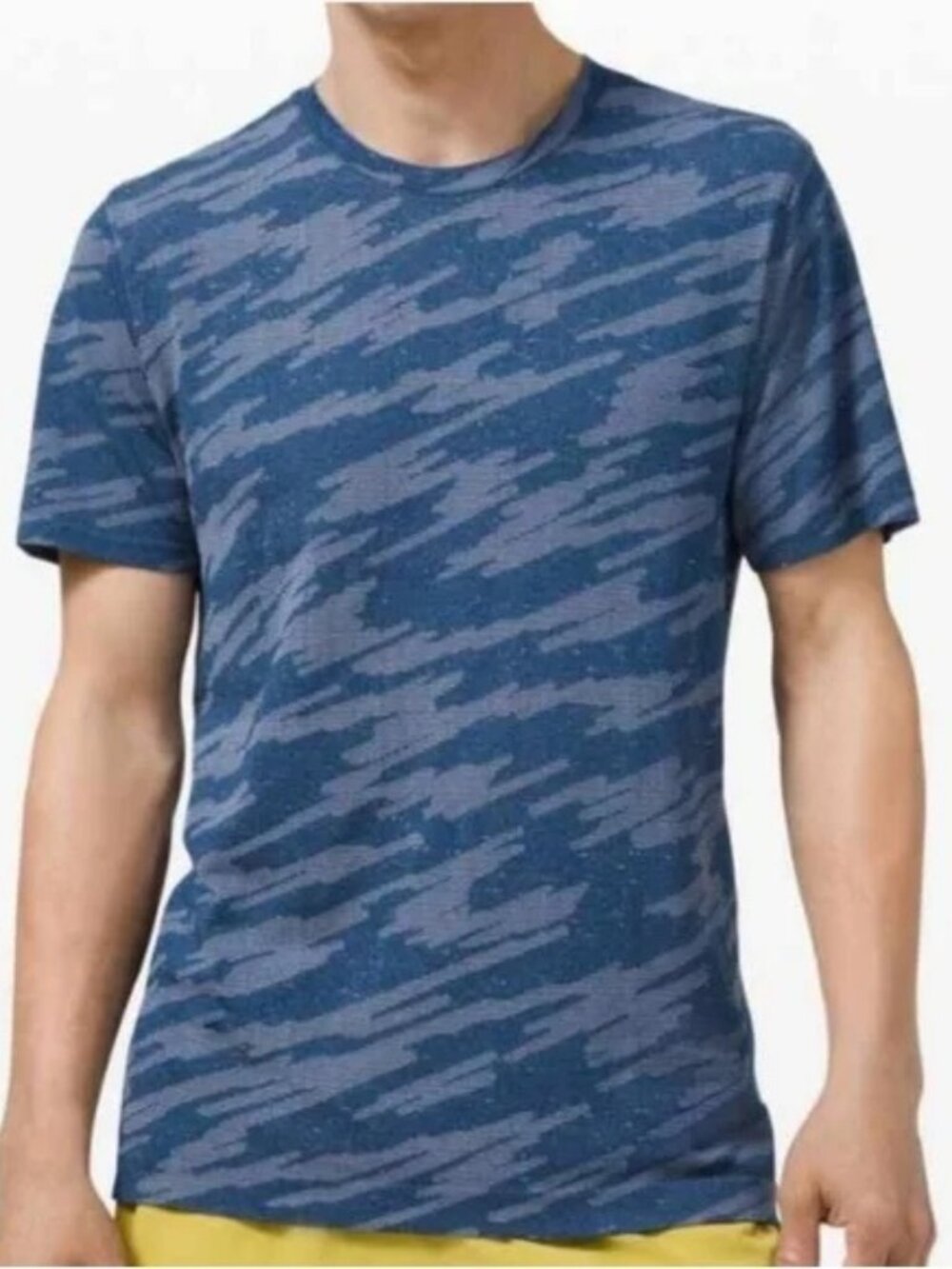 Lululemon Blue Camouflage Mens Shirt